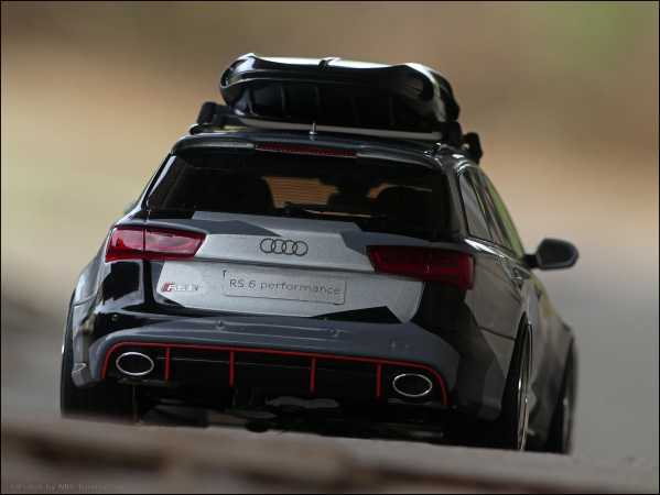 1:18 Audi RS6 Show Camouflage New Design Roof Top + BBS Echt Alufelgen